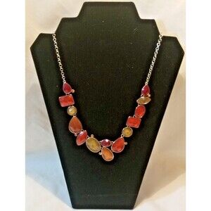 Premier Designs Poppy Necklace #20374 Red and Orange